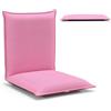 RELAX4LIFE Sedia da Terra Reclinabile, Poltroncina con Imbottitura Spessa e Schienale Regolabile in 6 Posizioni, Sedia da Pavimento Versatile per Soggiorno/Studio/Balcone (Rosa)
