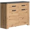 trendteam smart living Calicosy Petit Buffet Avec 2 Portes et 2 Tiroirs L116 cm - Follow