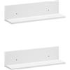 Schildmeyer Set di 2 mensole Torge 160048, bianco opaco, 60 x 17,3 x 15,7 cm