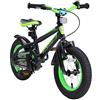 BIKESTAR Bicicletta Bambini 3-4 Anni da 12 Pollici ★ Bici per Bambino et Bambina Mountainbike con Freno a retropedale et Freno a Mano ★ Nero & Verde