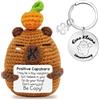 Meanju Pocket Hug Positive Potato,Positive Capibara,Patata Positiva Capibara di Supporto Emotivo,Un Piccolo Abbraccio Portafortuna,Motivational Gifts per la Famiglia,Gli Amici,Pazienti