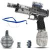 Feelhap Pistola ad Acqua Elettrica,Pistole ad Acqua Potenti a Lunga Distanza,Fucile Ad Acqua Elettrico con Effetti Flash e Rinculo,Electric Water Gun,Giocattolo per Feste Estive in Piscina e Spiaggia