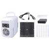 SLXLYH Frigorifero solare portatile con scatola di batteria piccolo frigorifero alimentato solare Tailgating raffreddamento facile da trasportare per Tailgating portatile