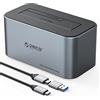 ORICO Docking Station Hard Disk per 2.5/3.5 pollici SSD/HDD, USB 3.2 Gen 2 Alluminio Hard Drive Docking Station, Supporta UASP, 1TB, 2TB, 4TB, 8TB fino a 18TB SSD, con Alimentazione.(6616C3)