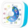 HYOJCWU Timer visivo per bambini, 60 minuti countdown timer, timer desktop strumento di gestione del tempo per bambini, timer silenzioso, tema marino timer per Cucina, Sala da Pranzo, Riunioni