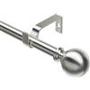Vuynuxs Bastone Tenda 76-280 CM, Diametro 19 MM Bastoni Per Tende, Set Bastone Per Tende Regolabile Con Staffa, Bastoni Tende Per Interni Per Camera Da Letto, Soggiorno, Asta Per Tende In Nichel Spazzolato