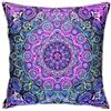 Xchinkl Boho Chic Bohemian - Federa per cuscino da camera da letto, motivo mandala, stile bohémien, stile retrò, floreale, decorazione per la casa, divano e divano, quadrato, 45 x 40 cm