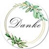 Auped 100 adesivi per bomboniere, rotondi, 4 cm di diametro, per battesimo, comunione, matrimonio, decorazione di compleanno e altre feste (B1/grazie)