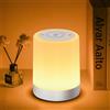 Auxmir Lampada da Comodino Senza Fili, Abat Jour Touch Ricaricabile 3000mAh USB e Dimmerabile LED con 256 Colori RGB, 5 Modalità e 5 Livelli di Luminosità, Luce Notturna con Timer per Camera e Bambini