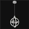 ZYBWL Lampada a Sospensione a LED Moderna Cromo Anello Tondo Lampada a Sospensione Regolabile in Altezza per Cucina Isola Camera da Letto Soggiorno Foyer (3-Anelli)
