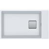 Franke Lavello da Incasso Fragranite Monovasca Sottotop 76 x 46 cm Kubus 2 Vasca 62 x 42 cm Bianco Franke KNG 110-62 - 125.0529.854