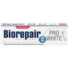Biorepair, Dentifricio Pro White, Dentifricio Sbiancante con Tecnologia del Polimero Sbiancente PVP, Ripara lo Smalto e la Dentina per Denti Bianchi e Brillanti, Senza, 75 ml