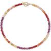 GAVU Collana da Donna Pietre Naturali Colorate, Collana Cristalli da Donna con Chiusura OT in Acciaio Inox Dorato