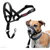 Company of Animals HALTI - Collare a cavezza Per impedire che il cane tiri il guinzaglio, regolabile, leggero, con fascia per il muso imbottita, collareanti-trazione per l'addestramento di cani piccoli (Taglia 0, Nero)