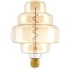 Eglo Lampadina XXL E27, dimmerabile, a spirale, stile rétro, molto grande, color ambra, 4 W, 200 lumen, luce bianca calda, 2000 K, lunghezza 29 cm
