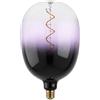 Eglo Lampadina XXL E27, dimmerabile, a spirale, stile rétro, molto grande, nera e viola, 4 W, 85 lumen, luce bianca calda, 2000 K, lunghezza 29,5 cm
