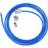 Maximex Scovolino Elettrico MOD. Twister pulitore Tubi Scarico intasati con ugello Ottone e Sistema Easy-Clip per Pulizia 3 x 250 x 3 cm Blu