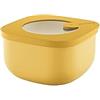 Guzzini - Kitchen Active Design, STORE&MORE BIO, Contenitore Ermetico Basso per Frigo/Freezer/Microonde (S) - Giallo Mango, 12,2 x 12,2 x h6,8 cm | 450cc - 170719236
