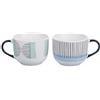 Villa d'Este Home Tivoli 1996 Set 2 Jumbo mug 520 ml in porcellana, Venice Lido Modern