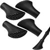 Lyramis 4 punte per bastone da passeggio, bastoni nordici, bastoni in gomma, tappo asfalto rondella nordic walking bastone, cuscinetti per trekking, trekking, trekking, ecc