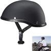 Bavooty Casco Scodella,Casco a Mezza Calotta, Casco per Scooter, Casco per Ciclomotore, Mezzo Casco per Moto, Casco per Scooter, Copertura per Casco da Moto, Casco per Ciclomotore, Calotta Cerebrale
