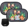 Mulor Parasole Auto Assorbimento Elettrostatico Parabrezza per Finestrini Laterale per Bambino Protezione UV 51×31 CM Dimensione Universale 2 Pezzi