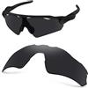 AOZAN Lenti di ricambio ANSI Z87.1 compatibili con gli occhiali da sole Oakley Radar EV Path OO9208, Onice Nero - Polarizzato, Taglia unica