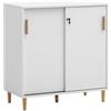 Schildmeyer Torge 160047 - Armadietto portadocumenti, 80,1 x 38,2 x 84,8 cm, colore: Bianco opaco