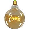 TIANFAN Lampadine LED vintage Big Globe G125 4W 220/240V Alfabeti Specialità Lampadina Decorativa Super Giallo Caldo (Home)