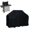 HIFROM Copertura per barbecue, resistente alle intemperie, protezione per barbecue, protezione per barbecue a gas, antivento, impermeabile, resistente ai raggi UV, protezione contro lo sbiadimento