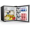 EUHOMY 46L Frigorifero Piccolo con Freezer: Frigorifero Monoporta con Porta Reversibile, Silenzioso, 7 Livelli Termostato Regolabile, Mini Frigo da Ufficio, Camera, Hotel, Nero