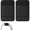 Bavooty Stampelle Ortopediche Regolabili Pad,2 pcs Nero Cuscinetti per Stampelle Confortevoli,Imbottiture per Deambulatori e Bastoni per Anziani,Coprimaniglie Protettivi per Stampelle Ortopediche 220x145mm