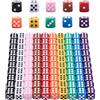 HAXIHA 100 Pezzi Dadi Impostato,6 Facce 12mm Dadi,Cubo a sei Lati, per Giochi da Tavolo e Feste,10 Colori
