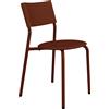 TIPTOE - Sedia impilabile Midi - Rosso - Polipropilene riciclato - Designer Gregory Cibert