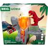 BRIO World - Vulcano Jurassic in Eruzione, Accessorio Pista Trenino, Tema Dinosauri, Set Costruzioni in Legno, Compatibile con Tutti i Prodotti BRIO, Giocattolo per Bambini 3+ Anni