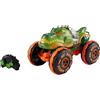 Hot Wheels Monster Trucks - Rageasaur radiocomandato, veicolo R/C in scala 1:15, pneumatici Grip Action per andare fuoristrada e fare acrobazie, giocattolo per bambini, 4+ anni, JBH03