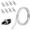 shwcbf Fascette stringitubo da 3,5 metri in acciaio inox 304 con innovativa tecnica di fissaggio per tutti i progetti di tubi, per tubo dell'acqua, tubo a gas, tubing automobilistico e piscina, lavatrice