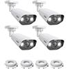 ZOSI 5MP 4x Telecamera PoE, AI Rilevamento di Persone e Veicoli, Audio Bidirezionale, Telecamera Aggiuntiva per il Kit PoE NVR (ZR08SN, ZR16SK), ZG1825A