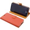 foto-kontor Custodia compatibile con Brondi Amico Vero 4G Book Style Case Cover Smartphone protettiva Portafoglio per cellulare Cover a libro Supporto per telefono arancio