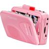 Mersoco Lettore Registratore di cassette Portatile, Radio AM/FM, Altoparlante Integrato, Presa Cuffie, Clip da Cintura Incluso