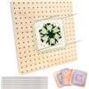 Mritrit 20cm Tavola di Blocco per Uncinetto con 8 Spilli, Telaio per Porta Mattonelle Granny, Granny Square Blocco, Tavola Bloccaggio Uncinetto, Quadrati per Borse Uncinetti