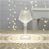 Ideen mit Herz Lampada da tavolo a LED con effetto cristallo, diamante | moderna lampada da comodino | decorazione | altezza 26 cm | dimmerabile e ricaricabile