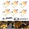 FVTLED 6 pezzi Bianco caldo LED piccolo 12V 0.6W da incasso luce cella per cucina, scale, armadio, corridoio, illuminazione fai da te Vetrina luce da incasso da incasso IP67