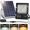 Aigostar - Faro led esterno con pannello solare，50W，dimmerabile，Faretto solare esterno con telecomando e timer，IP66，5000mAH，Batteria di grande capacità，Faretti solari con cavo 2M.