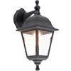 Qazqa capital - Appliques Classico - 1 luce - L 150 mm - Nero - Design I Rustico - Illuminazione esterna