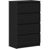 vidaXL Credenza Rovere Nero 60x35x98,5 cm in Legno Multistrato, armadietto, credenza, Armadio da corridoio, Buffet, Armadio da Cucina