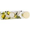 Saponificio Artigianale Fiorentino, Sapone vegetale profumato con Bergamotto e Gardenia, 3 x 100 grammi