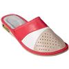 APREGGIO Pantofole Donna in Pelle - Confortevole Con Suola in Gomma - Fatto a Mano - Naturale - Scarpe Comode