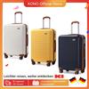 KONO M/L/XL Custodia rigida Kono Bagagli da viaggio in ABS al 100% con 8 ruote girevoli Trolley con lucchetto TSA Valigia per bagagli a mano e viaggi - YELLOW