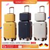 KONO Set di custodie rigide KONO 100% ABS con custodia per cosmetici Trolley con serratura TSA e custodia per bellezza leggera da viaggio - Blu